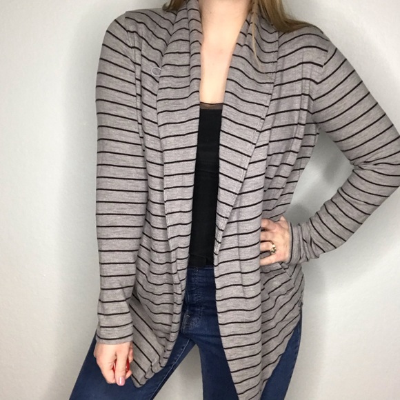 The North Face Sweaters - The North Face Striped Toggle Drape Cardigan